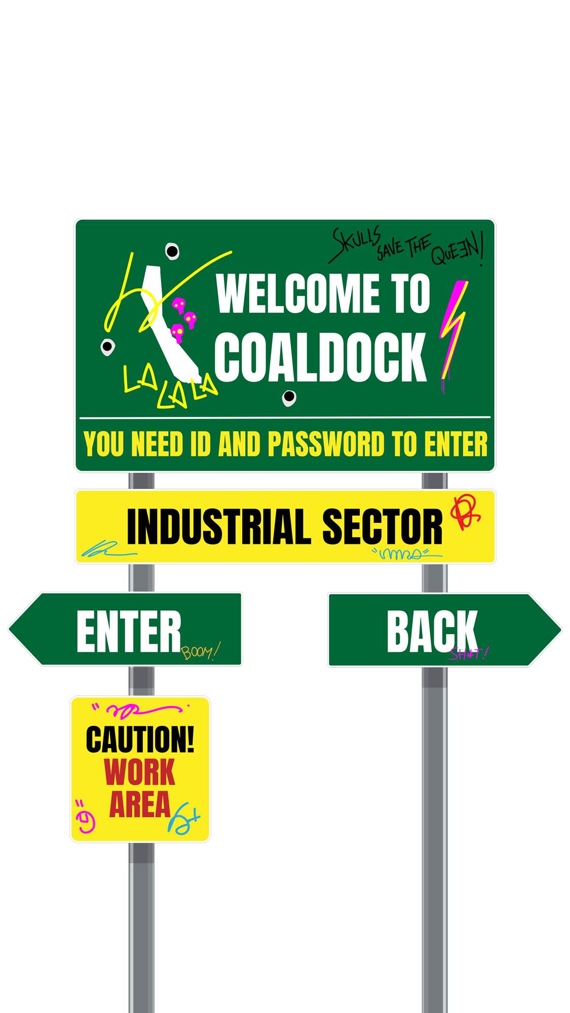 welcome to coaldock. you need id and password to enter